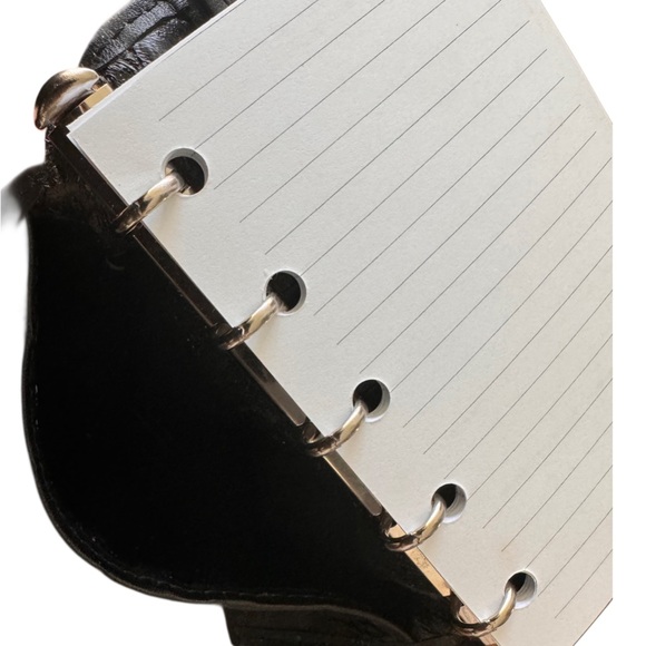 AUTH BURBERRYS VINTAGE NOVA CHECK BI-FOLD LEATHER MINI AGENDA/ORGANIZER PREOWNED - Picture 7 of 8